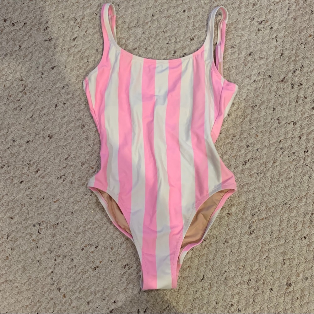 JCrew striped one piece
